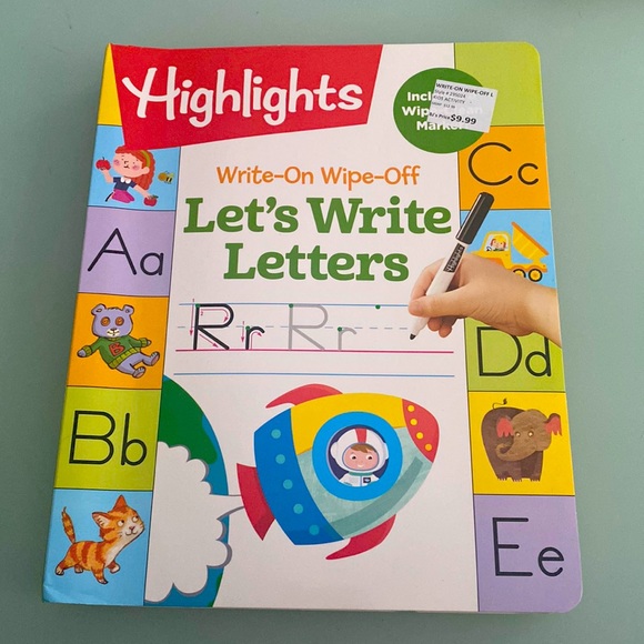 Other - Write-on Wipe-off Let’s write Letters activity book